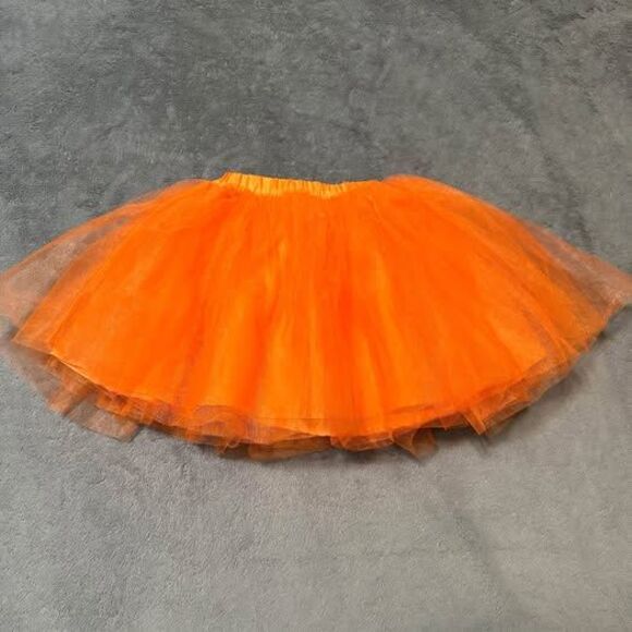 Gymboree Toddler Girl Orange Tulle Tutu - Picture 1 of 3